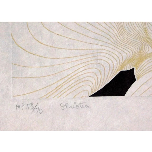 White Guillaume Azoulay "Les Cariatides" Suite of 2 Etchings on Japon Paper For Sale - Image 8 of 9