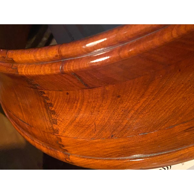 English Walnut Oval Mirror For Sale - Image 9 of 18