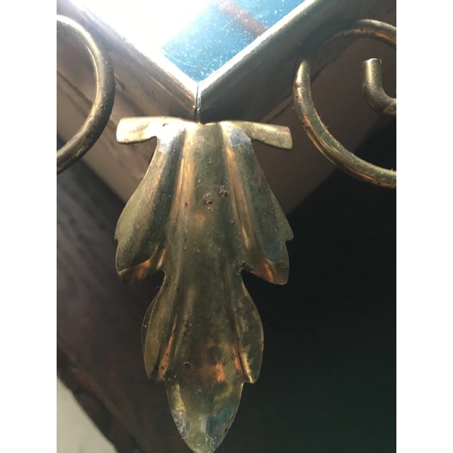 Gold Vintage Mirror, 1950s For Sale - Image 8 of 14