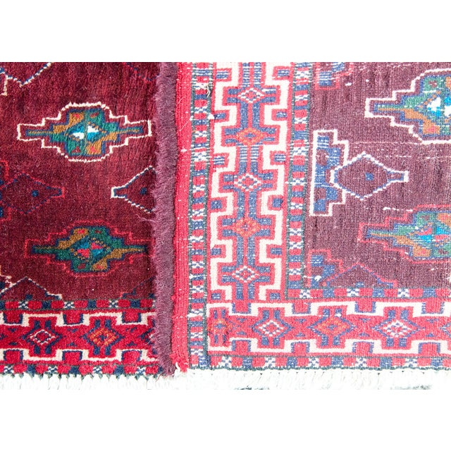 Vintage Persian Turkmen Rug For Sale - Image 4 of 13