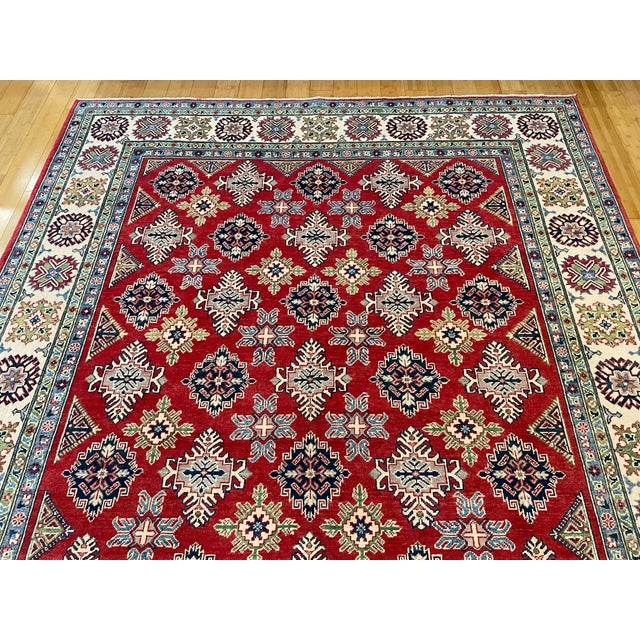Tribal Afghan Kazak Lori Pambak Area Rug For Sale - Image 6 of 11