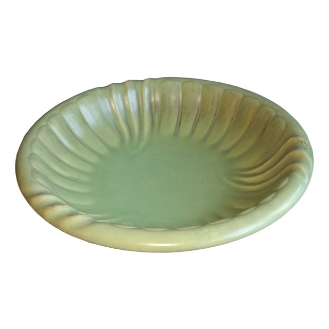Mid-Century Ceramic Bowl with Mint Green Glaze, 1950s For Sale