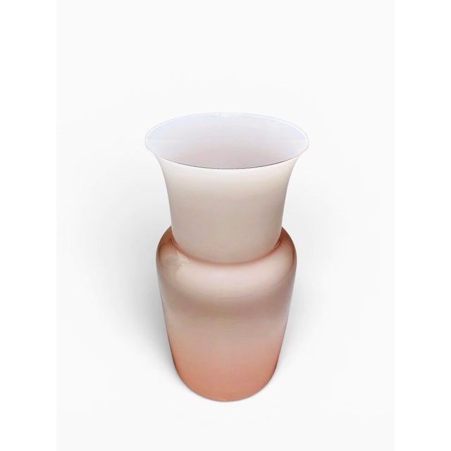 1970s Murano Glass Rose Opalino Vase by Vincenzo Nason, Italy, 1970s For Sale - Image 5 of 7