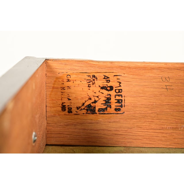 Limbert Antique Queen Anne Carved Mahogany Sideboard or Bar Cabinet, Circa 1920s For Sale - Image 11 of 12