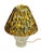 Glass Vintage Pressed Glass Table Lamp With Custom Scalamandre Style Tiger Print Shade For Sale - Image 7 of 11
