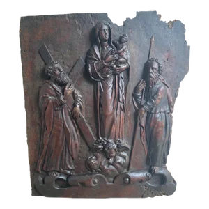 18th Century Bas Relief Baroque Religious Plaque