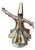 Kinetic Brass Whirling Dervish Figure For Sale
