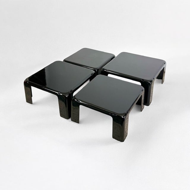 Stacking Tables by Mario Bellini for C&B Italia, 1960s, Set of 4 For Sale - Image 14 of 14