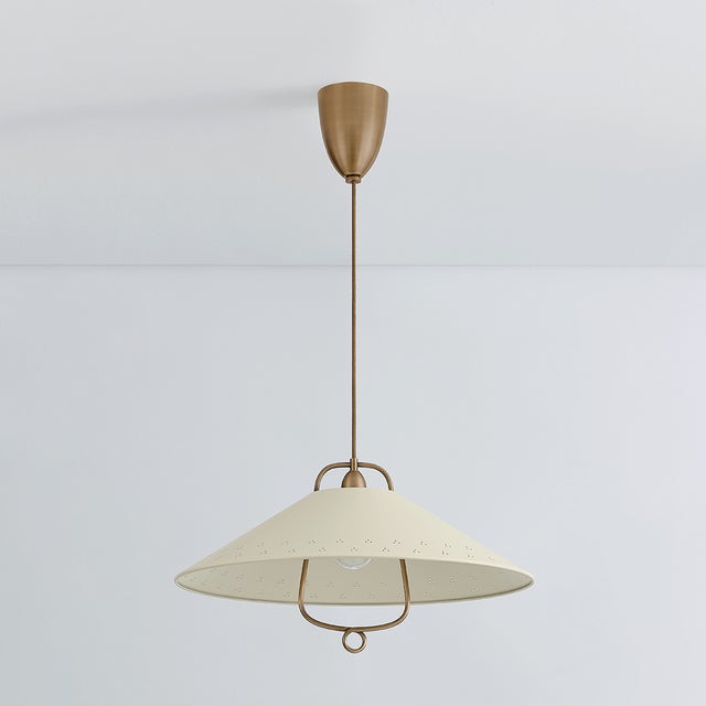 Hudson Valley Lighting Hudson Valley Lighting Pawley 23.5 in. 1 Light Pendant in Historic Bronze and Soft Sand Finish For Sale - Image 4 of 11