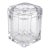 1970s Alessandro Albrizzi Faceted Lucite Ice Bucket With Rotating Lid For Sale