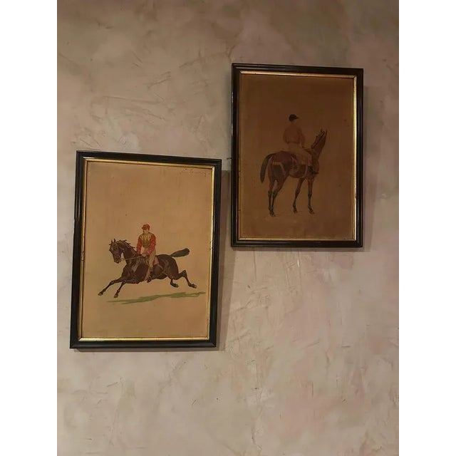 Equestrian Scenes, Engravings, 1890s, Set of 2 For Sale - Image 9 of 10