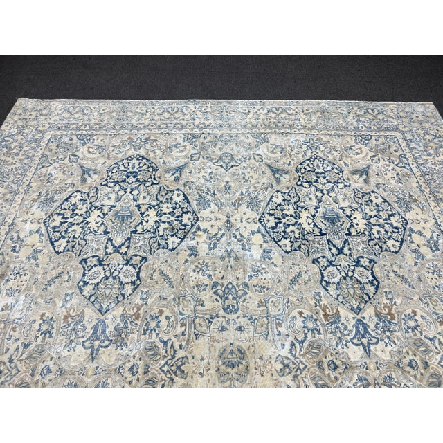 1930s 1930s Oversized Persian Vintage Hand-Knotted Kerman Area Rug For Sale - Image 5 of 7