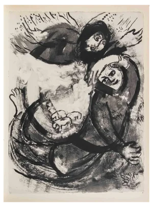 Marc Chagall, Enosch, Guardian of the Celestial Treasure, Héliogravure, 1960