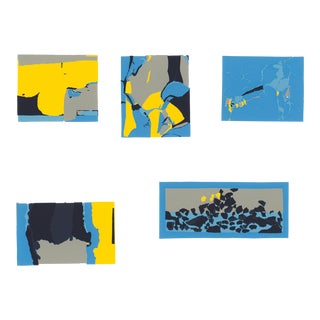 Josef Albers 1963 "Interaction of Color" Folder Xviii-12 Left Side Silkscreen Print For Sale