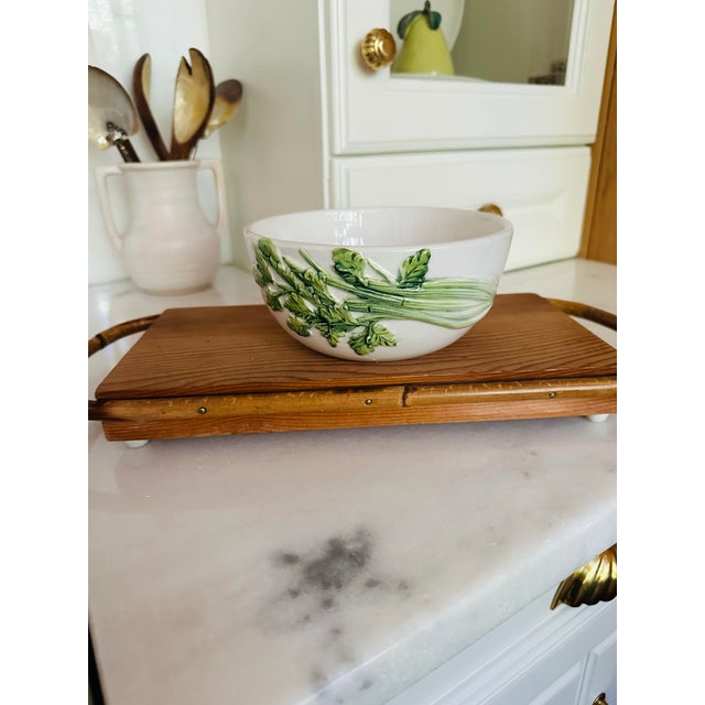Vintage Rattan Cutting Board For Sale - Image 10 of 10