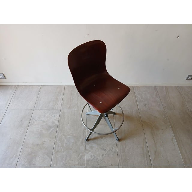 Vintage Industrial Stool, 1960s For Sale - Image 12 of 17