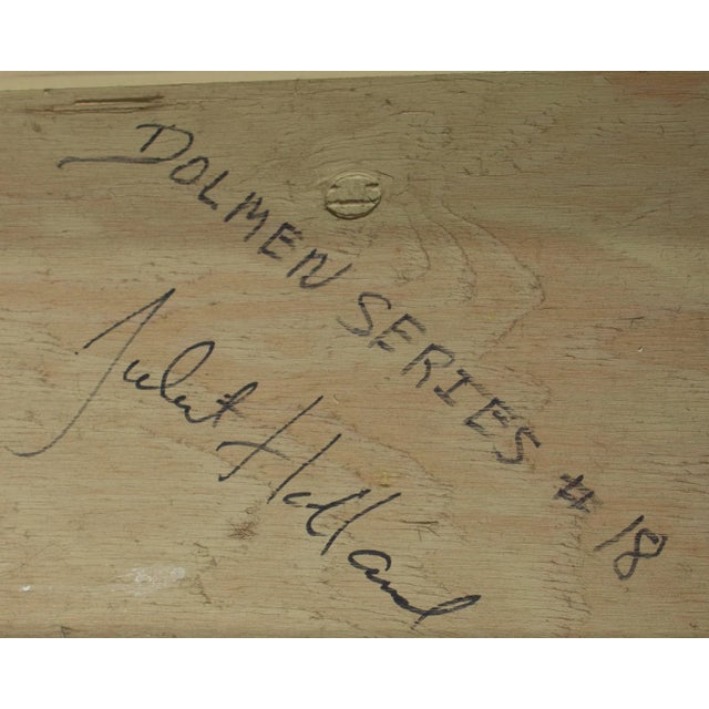 “Dolmen Series #18” Mixed Media Wall Assemblage Signed by Juliet Holland For Sale - Image 10 of 10