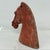 Brick Red Han Dynasty Antique Chinese Pottery Horse Head Funerary Tomb Figure For Sale - Image 8 of 10
