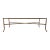 Vintage Hollywood Regency Style Gilt Faux Bamboo and Glass Coffee Table For Sale