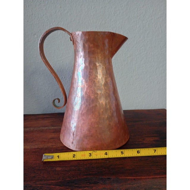 Metal Cooper Pitcher Set of 2 For Sale - Image 7 of 7