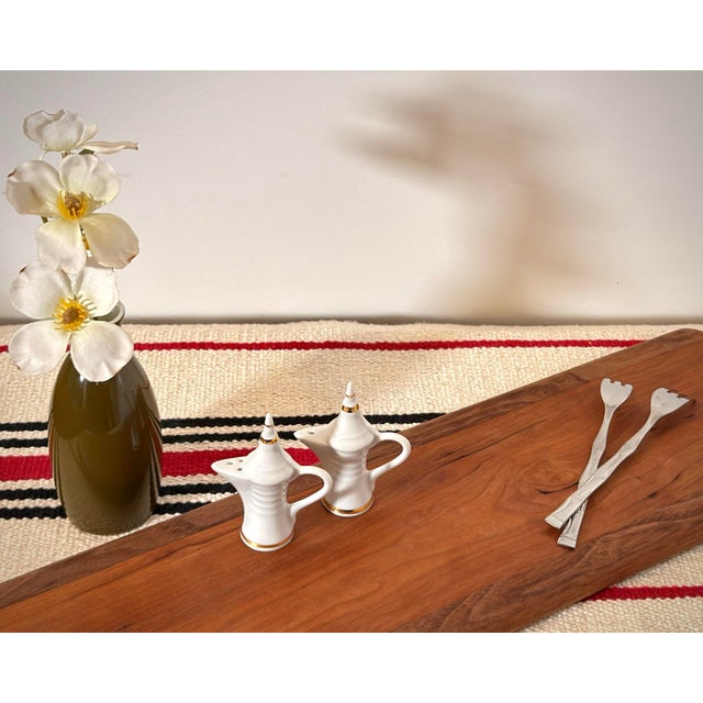 Vintage Limoges White and Gold Dallah Salt and Pepper Shakers For Sale In New York - Image 6 of 8