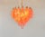 Alabaster and Pink Murano Glass Poliedri Chandelier by Carlo Scarpa, 1990s For Sale - Image 4 of 18