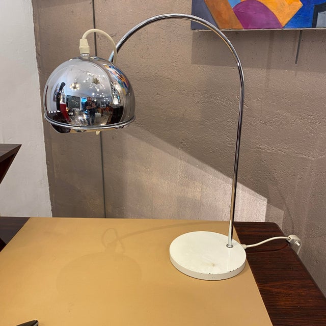 Vintage Chrome Swivel Desk Lamp, 1960s For Sale - Image 4 of 7