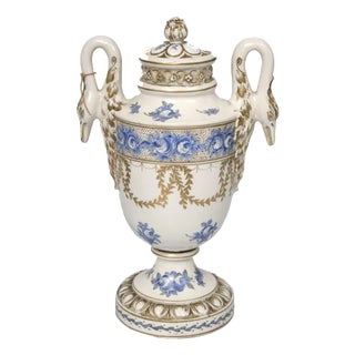 Porcelain Vase with Lid For Sale