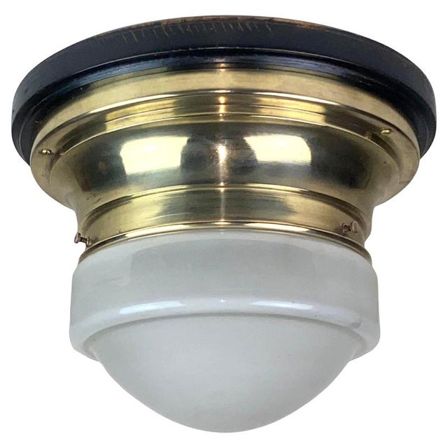 1910s Brass Ceiling Light, 1910s For Sale - Image 5 of 5