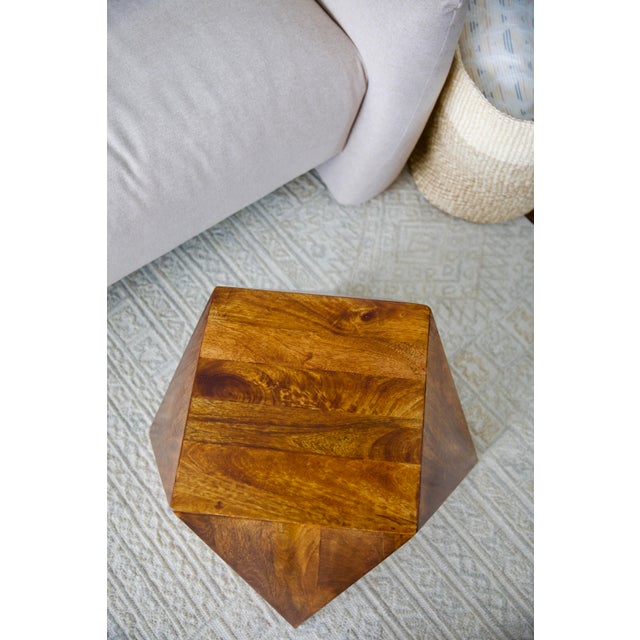 Abstract Artisan Furniture Chestnut Abstract End Table For Sale - Image 3 of 3