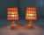 Mid-Century Modern Bedside Lamps in Wicker and Wood, 1960s, Set of 2 For Sale - Image 3 of 14