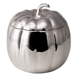 Vintage Italian Silver-Plated Pumpkin Ice Bucket from Teghini, 1970s For Sale
