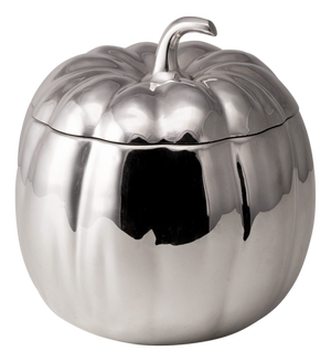 Vintage Italian Silver-Plated Pumpkin Ice Bucket from Teghini, 1970s