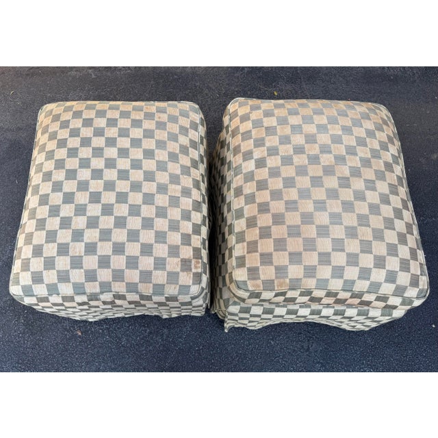 2000 - 2009 George Smith Run Up Ottomans For Sale - Image 5 of 7