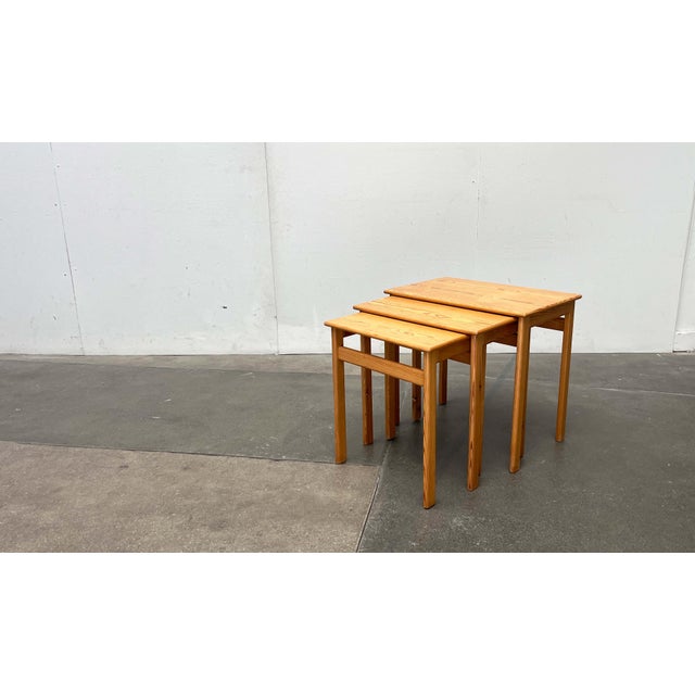 Mid-Century Modern Coffee Table by Ilmari Lappalainen for Asko, 1960s, Set of 3 For Sale - Image 14 of 18
