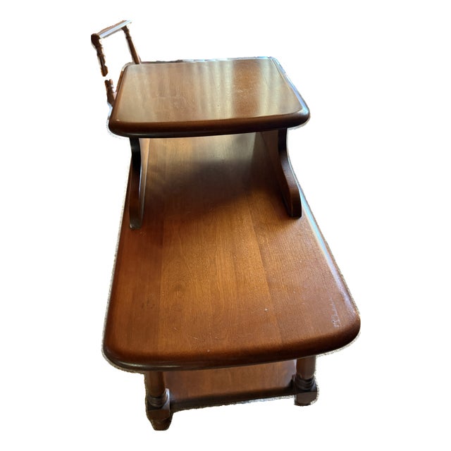 Heywood-Wakefield Step End Table Birch Mid-Century For Sale