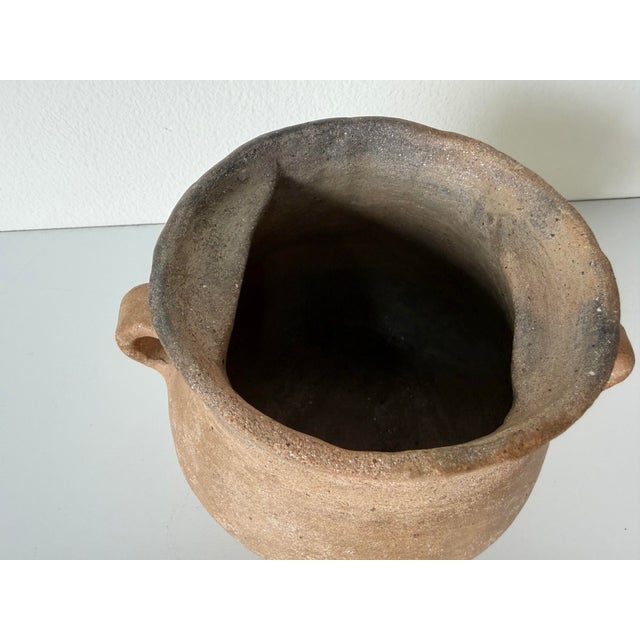 Ceramic Vintage Primitive Organic Style Art Pottery Vase, Unsigned For Sale - Image 7 of 11