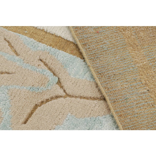 Textile Rug & Kilim’s French Art Deco Style Rug in White With Colorful Geometric Patterns For Sale - Image 7 of 7