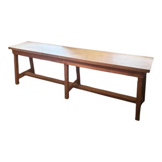 1910s English Oak Refectory Table For Sale