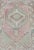 Pink, light green, and ivory vintage rug with flower medallion pattern, Keivan Woven Arts / rug/EN-176255, country of...