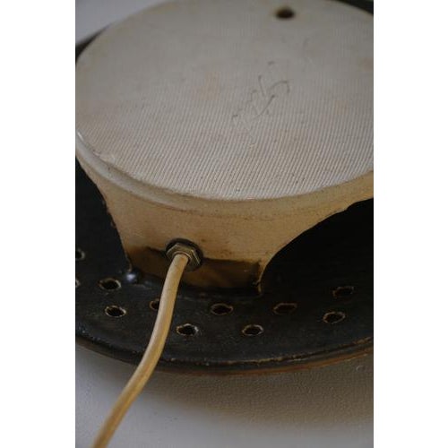 Mid-Century Danish Organic Sculptural Ceramic Wall Sconce, 1970s For Sale - Image 9 of 18