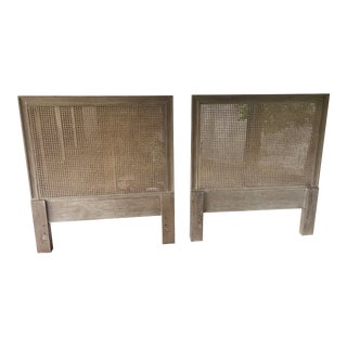 Set of 2 Serena & Lily Harbour Cane Twin Headboards For Sale
