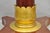 Vintage French Regency Style Mahogany & Gold Gilt Plume Table Pedestal Base (A) For Sale - Image 4 of 16