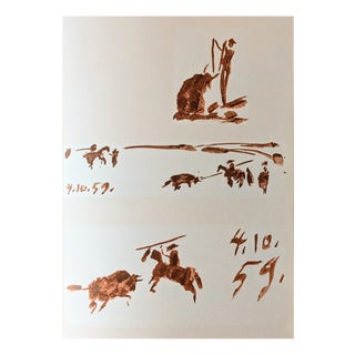 Pablo Picasso, Matadors, Picadors & Bulls, 1961, Lithograph For Sale