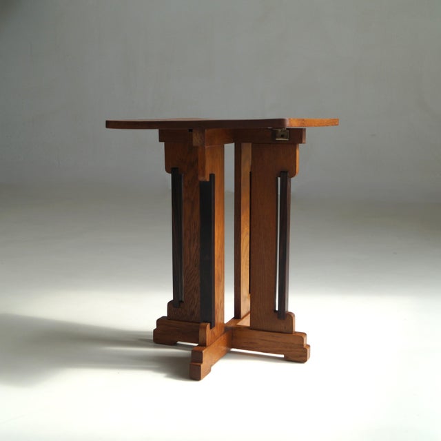 Dutch Art Deco No. 288 Accent Table by P.E.L. Izeren for Genneper Molen, 1920s For Sale - Image 9 of 15