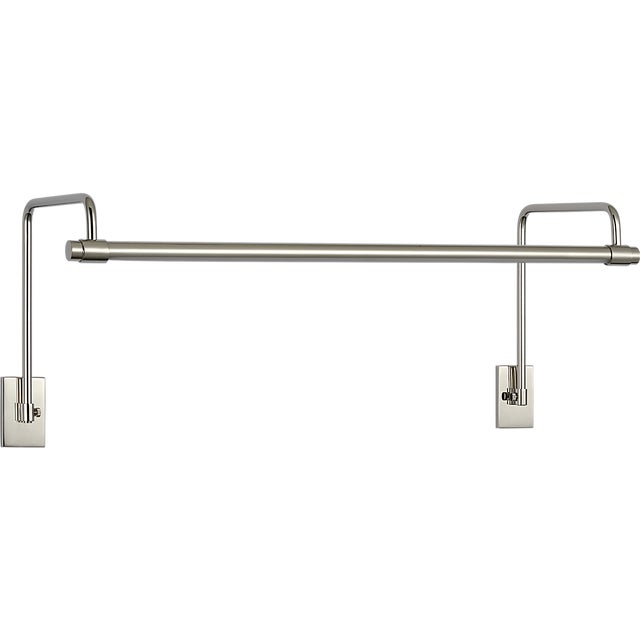 Visual Comfort Thomas O'Brien for Visual Comfort Signature Kidd 24" Frame Mount Picture Light in Polished Nickel For Sale - Image 4 of 12
