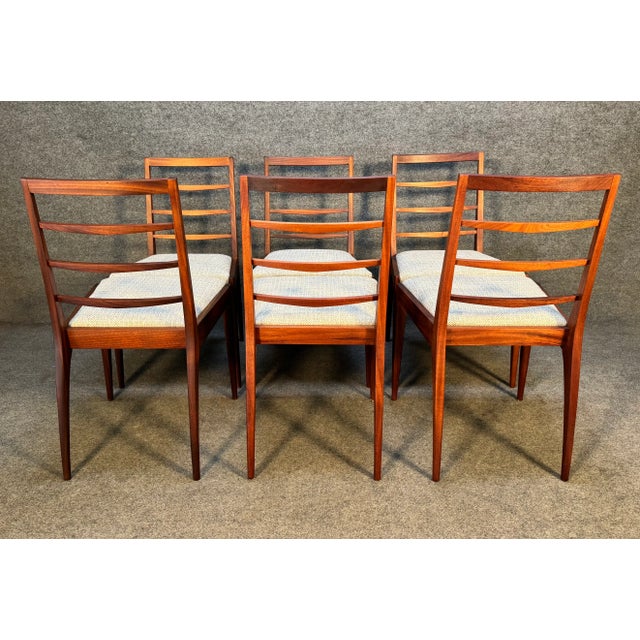 6 Vintage Mid Century Modern Mahogany Dining Chairs by McIntosh For Sale - Image 9 of 9