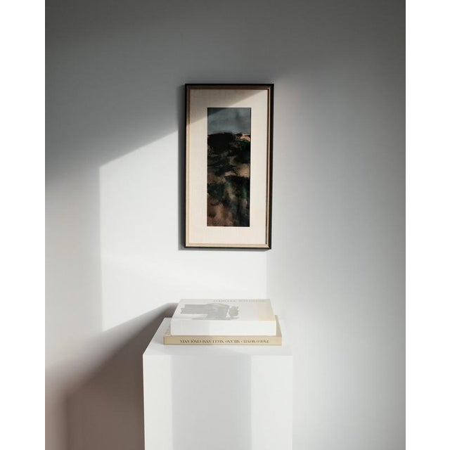 Angela Cassanello, Landscape, 1960s, Oil on Paper For Sale - Image 4 of 4