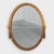French Art Deco Oval Mirror in Gilded Oak, 1920s For Sale - Image 11 of 11