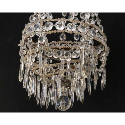 Napoleon III Chandelier with Crystal Pendants For Sale - Image 5 of 9